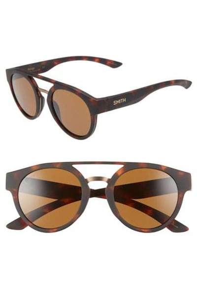 Smith Range 50mm Chromapop(tm) Polarized Sunglasses - Matte E18 Havana/ Brown