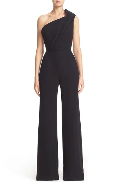 Brandon Maxwell 'cady' Off The Shoulder Column Gown In Black