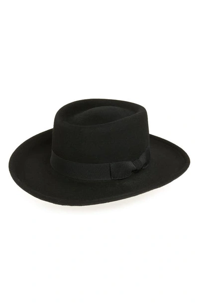 Eric Javits Planter Packable Wool Felt Hat In Black