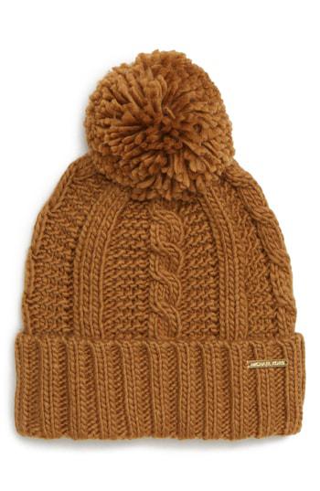 michael michael kors cable knit hat