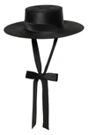 Bijou Van Ness The Heiress Straw Bolero Hat - Black In Jet Black