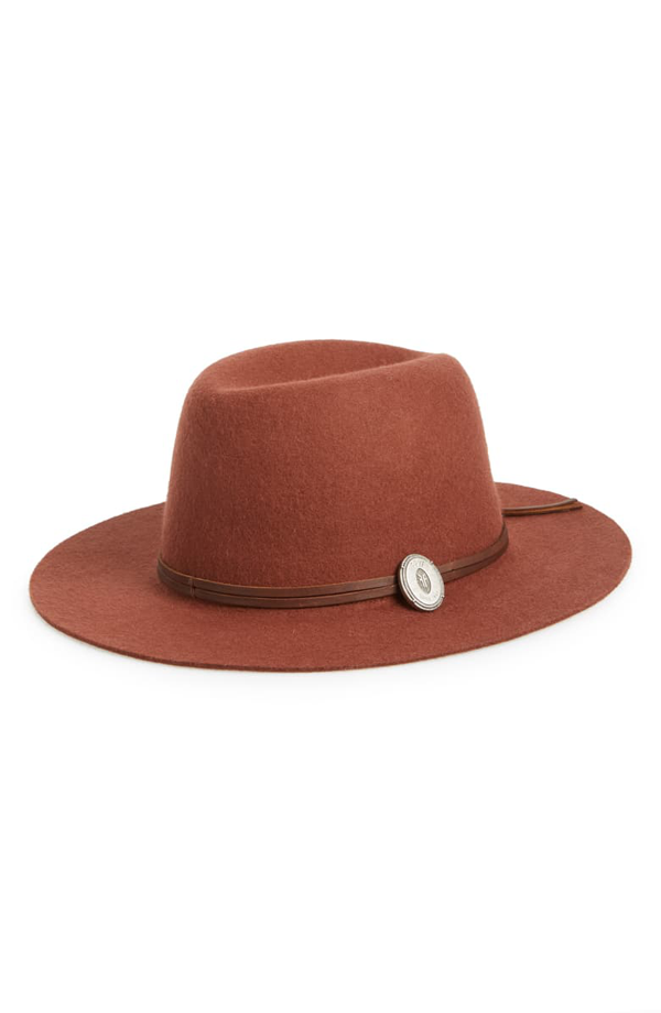 Frye Cadet Dented Crown Wool Felt Hat In Rust/copper ModeSens