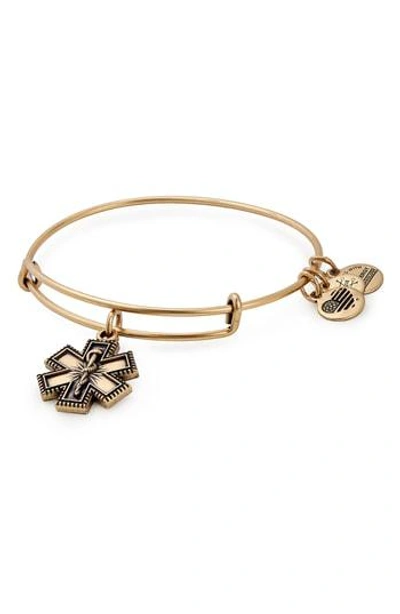 Alex And Ani Medical Professional Bangle In Gold