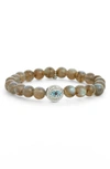 Anzie Boheme Labradorite Bead Bracelet In Silver