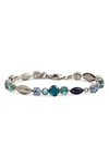 Sorrelli Metal & Crystal Line Bracelet In Blue