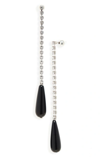 Sophie Buhai Onyx Cocktail Earrings In Swarovski Crystal/ Onyx