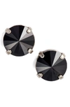 Sorrelli Radiant Rivoli Crystal Earrings In Black