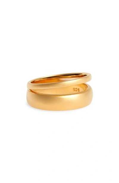 Sophie Buhai Double Band Ring In 18k Gold Vermeil