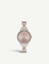 Michael Kors Mk3972 Sofie Rose Gold-tone, Stainless Steel And Crystal Watch In Silver/ Rose Gold/ Silver