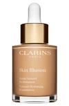 Clarins Skin Illusion Natural Hydrating Foundation In 110 - Honey