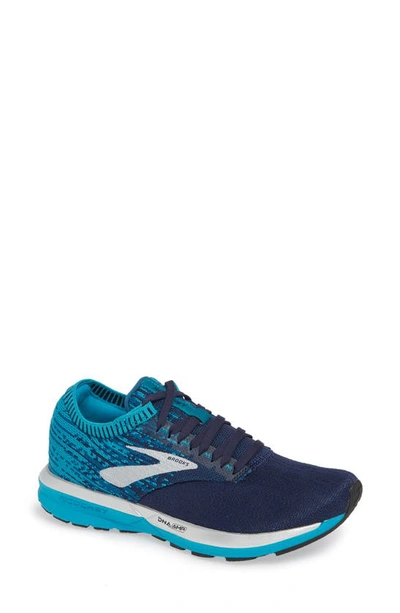 Brooks Women's Ricochet Running Shoes, Blue In Navy/ Blue/ White