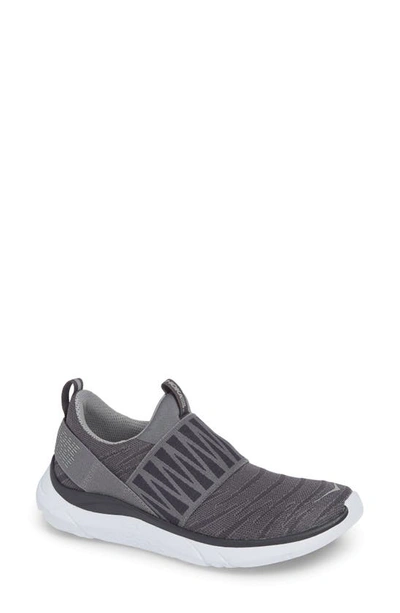 Hoka One One Hupana Knit Jacquard Slip-on Running Shoe In Nine Iron/ Steel Grey