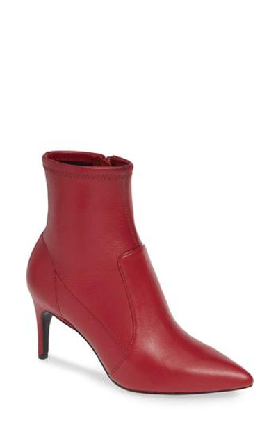 Charles David Women's Pride Pointed Toe Booties In Scarlet Leather