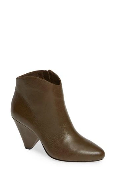 Botkier Women's Isabel Pointed Toe Cone Heel Booties In Khaki Leather