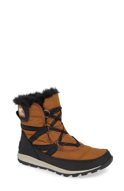 Sorel Whitney Snow Bootie In Camel Brown
