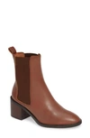 Alias Mae Gail Chelsea Bootie In Tan Leather