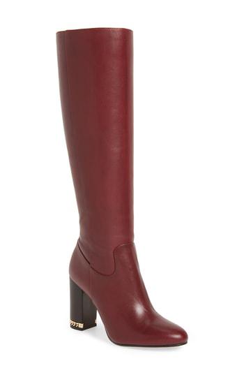 michael michael kors walker leather boot