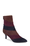 Amalfi By Rangoni Pandora Colorblock Bootie In Navy Cashmere Suede