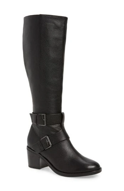 Gentle Souls Women's Verona Block-heel Riding Boots In Black Leather