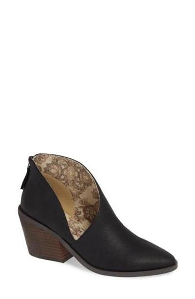 Band Of Gypsies Tusk Bootie In Black Faux Leather