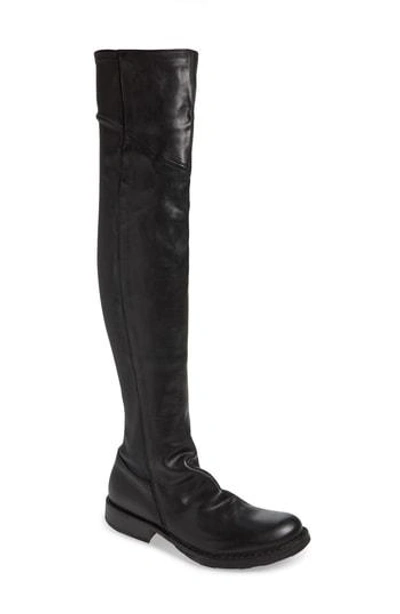 Fiorentini + Baker Evita Over The Knee Boot In Black Leather