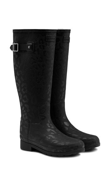 cheetah print hunter rain boots