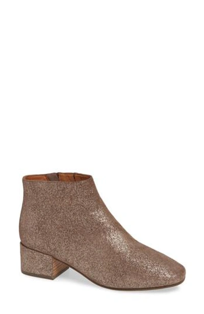 Gentle Souls By Kenneth Cole Ella Bootie In Cocoa Metallic Leather