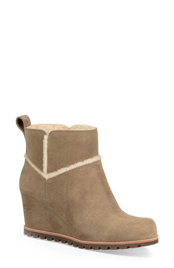 marte waterproof wedge bootie