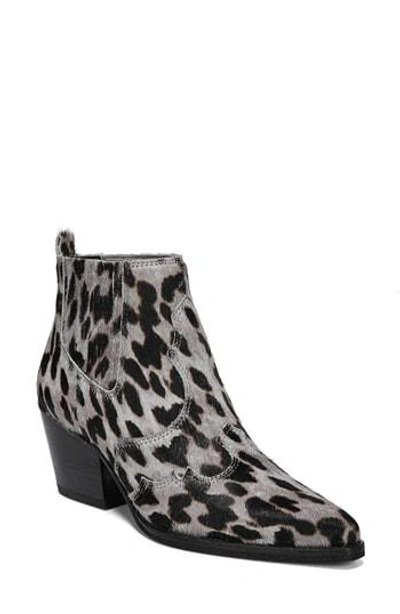 Sam Edelman Winona Genuine Calf Hair Bootie In Clouded Leopard Brahma Hair
