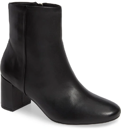 Taryn Rose Cassidy Leather Ankle Booties In Black Leather