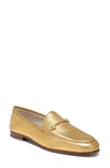 Sam Edelman Lior Loafer In Exotic Gold Leather