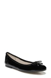 Sam Edelman Felicia Flat In Black Crinkle Patent Leather