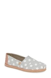 Toms Classic - Alpargata Slip-on In Drizzle Dots Fabric