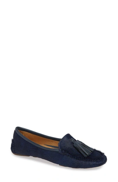 Patricia Green Ricky Genuine Calf Hair Loafer In Navy