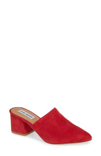 steve madden red mules