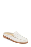 G.h. Bass & Co. Wynn Loafer Mule In White/ White Leather