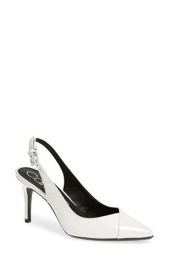 calvin klein gwenith slingback pump