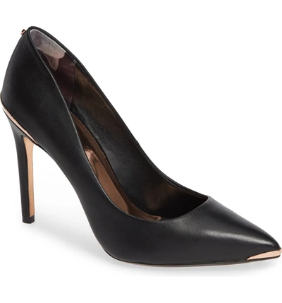 Ted Baker Women's Wishiri Pointed-toe Pumps In Black Leather