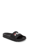 Fila Slide Sandal In White/  Navy/ Red