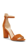Vince Camuto Corlina Ankle Strap Sandal In Autumn Leather