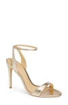 Alexandre Birman Willow Sandal In Golden Leather