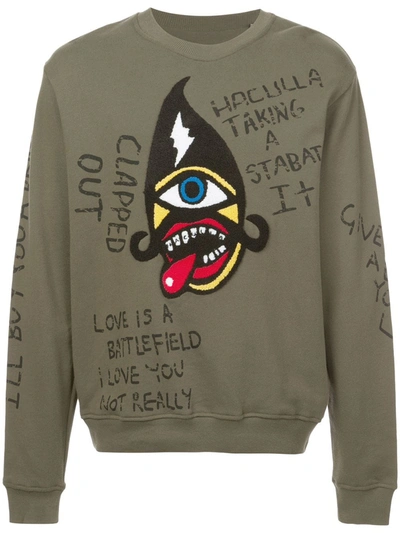 Haculla Nyc Drama Sweatshirt In Green