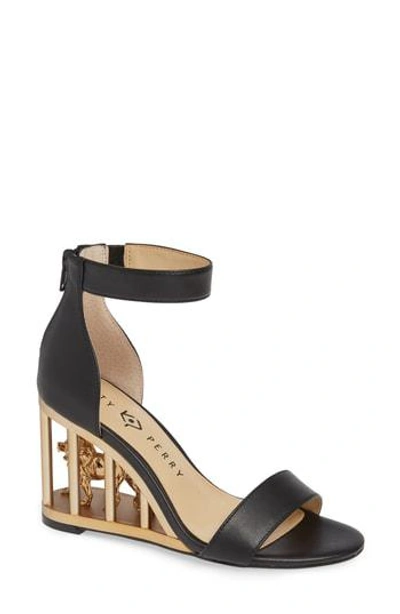 Katy Perry Wedge Sandal In Black