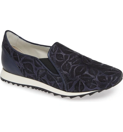 Amalfi By Rangoni Francia Slip-on Sneaker In Navy Leather