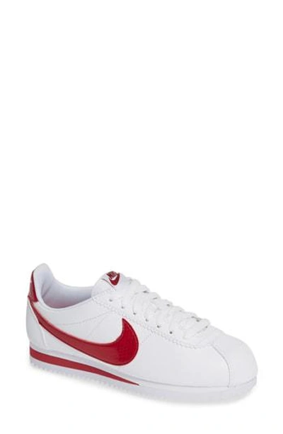 Nike Classic Cortez Sneaker In White/ Red Crush | ModeSens