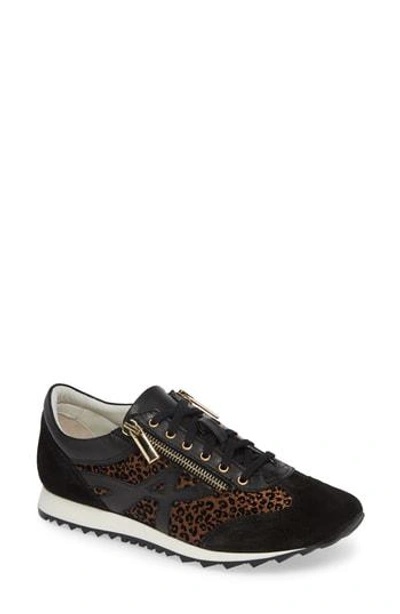 Amalfi By Rangoni Fabrizio Sneaker In Black/ Leopard