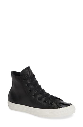 patent leather converse high tops