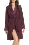 Ugg Blanche Ii Short Robe In Deep Lagoon Heather