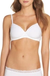 Hanro Cotton Lace Wireless Spacer Bra In White