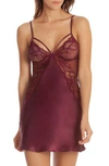 In Bloom By Jonquil Chemise In Burgundy